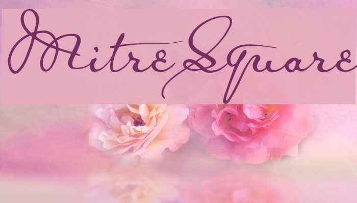 MitreSquare Font examples