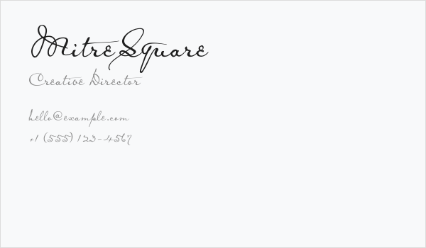 MitreSquare Business Card