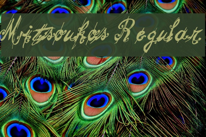 Mitsoukos Regular Font examples