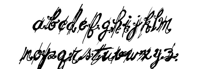 Mitsoukos Regular Font LOWERCASE