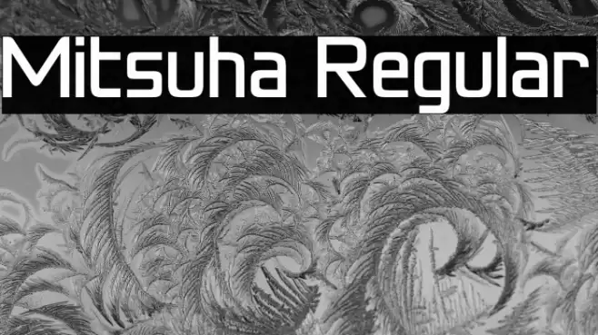 Mitsuha Regular Font examples