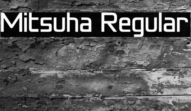 Mitsuha Regular Font examples