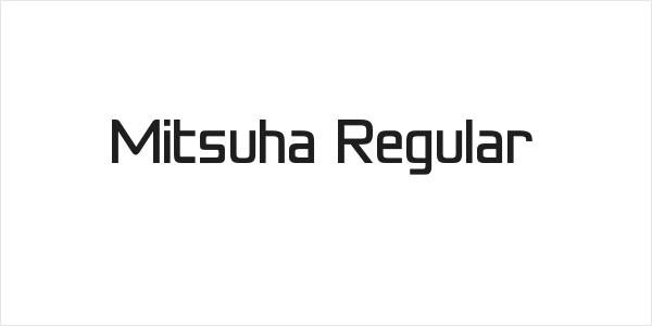 Mitsuha Regular Logo