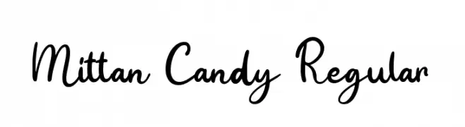 Mittan Candy Regular  Скачать бесплатные шрифты