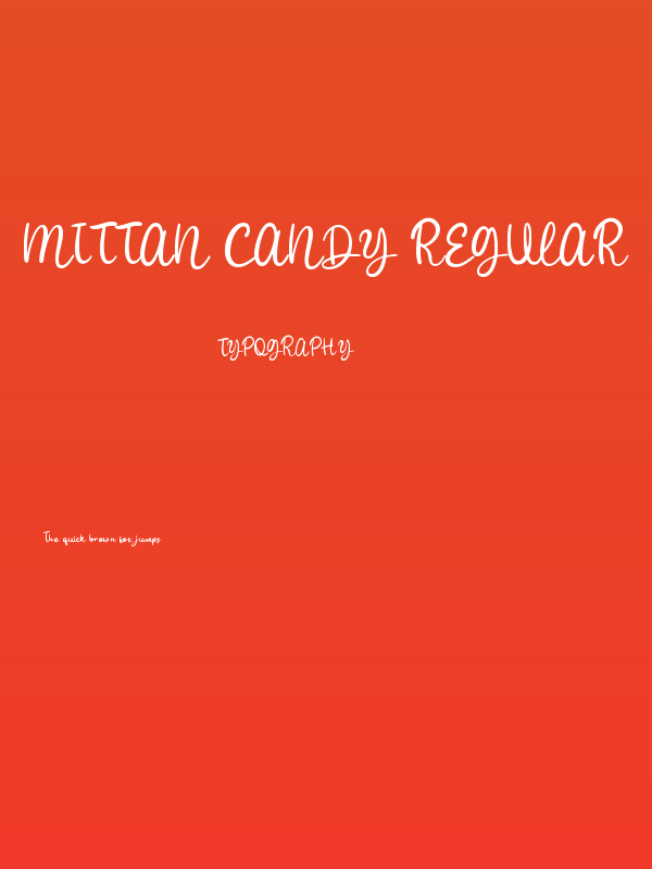 Mittan Candy Regular Poster