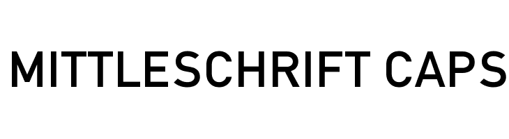 Mittleschrift Caps Font
