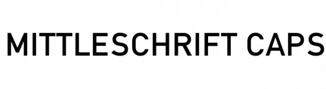 Mittleschrift Caps  免费字体下载