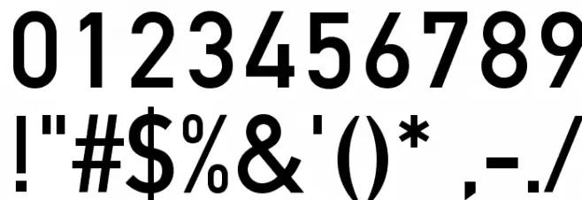 Mittleschrift Caps Font OTHER CHARS