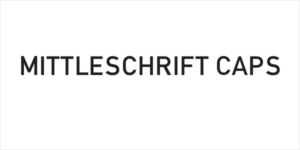Mittleschrift Caps Logo