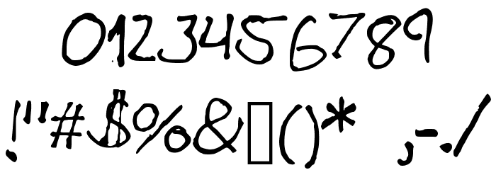Mitza_Script Font OTHER CHARS
