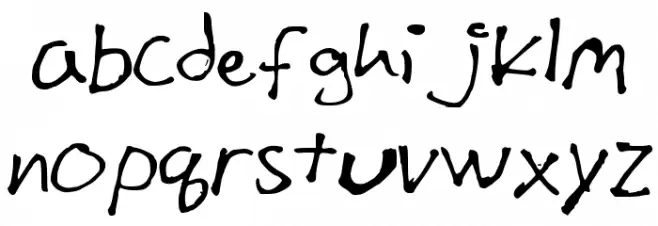 Mitza_Script Font Litere mici