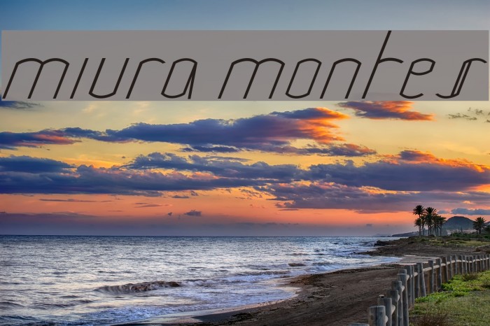 Miura Montes Font examples