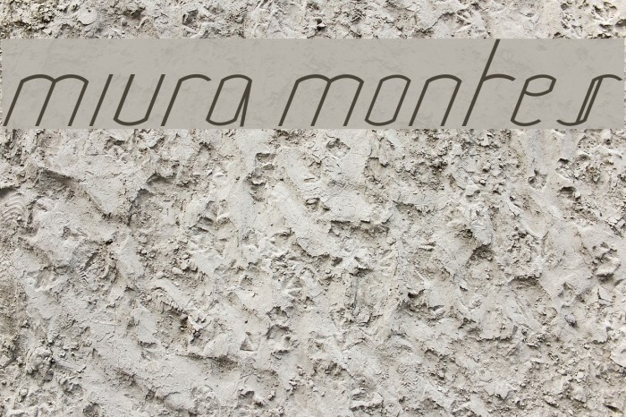 Miura Montes Font examples