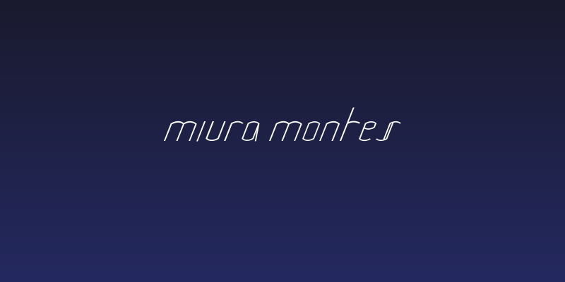 Miura Montes Social Header