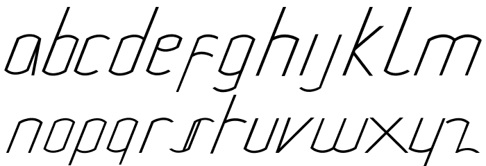 Miura Montes Font LOWERCASE