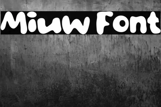 Miuw Caratteri examples