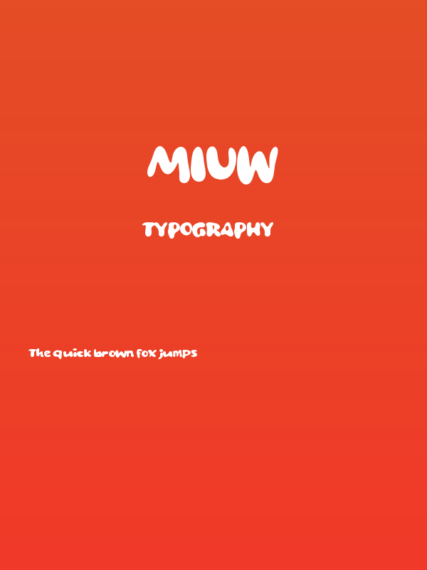 Miuw Poster