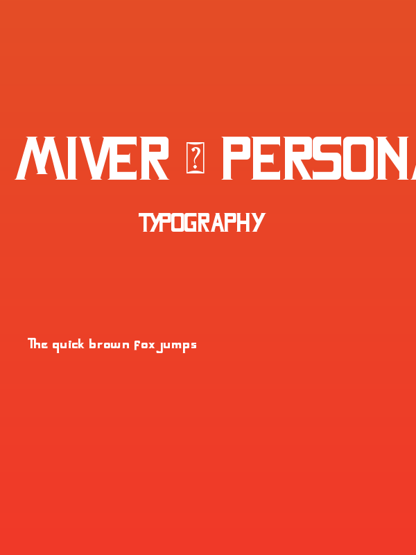 Miver - Personal Use Poster