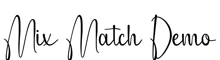 Mix Match Demo  Fuentes Gratis Descargar