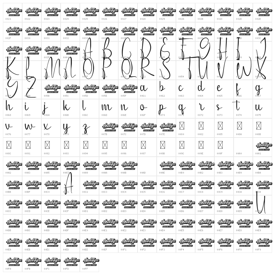 Mix Match Demo Character Map
