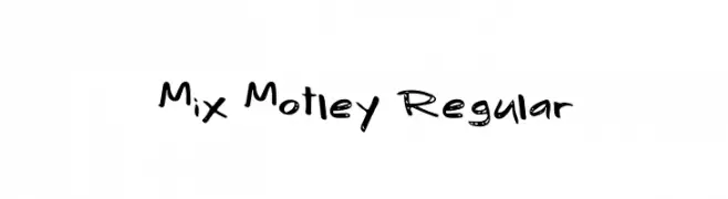 Mix Motley Regular  Frei Schriftart Herunterladen