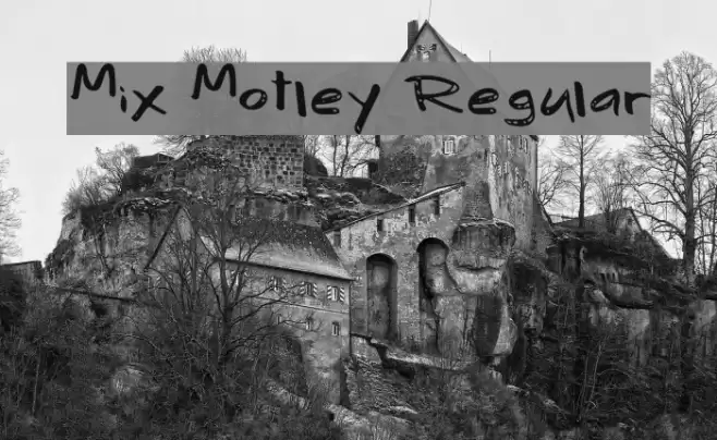 Mix Motley Regular Font examples