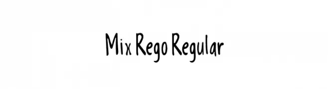 Mix Rego Regular  تنزيل الخطوط