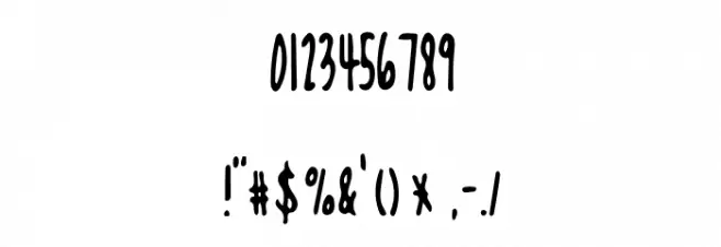 Mix Rego Regular Font OTHER CHARS