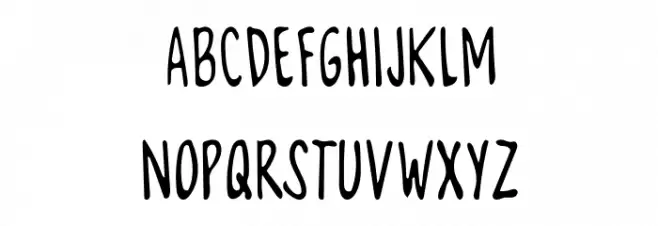 Mix Rego Regular 字体 大写