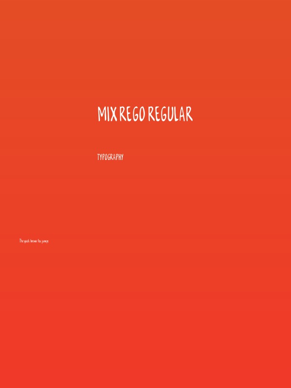 Mix Rego Regular Poster