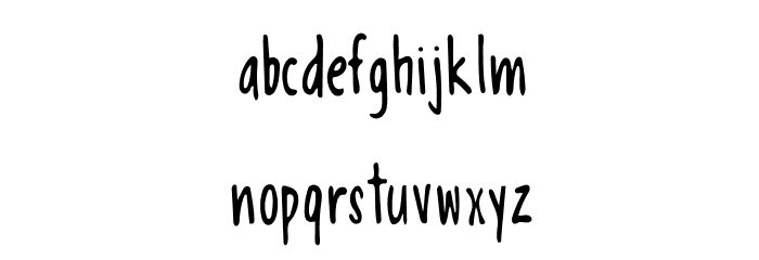 Mix Rego Regular Font LOWERCASE