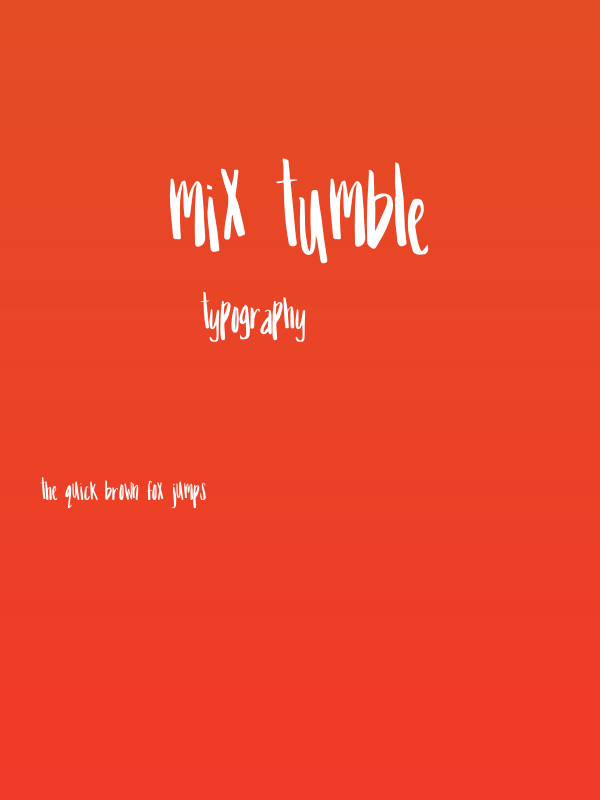 Mix Tumble Poster