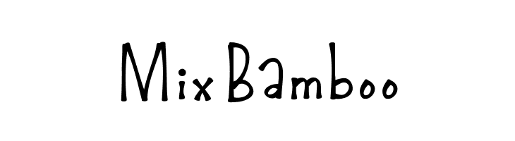 MixBamboo  font caratteri gratis