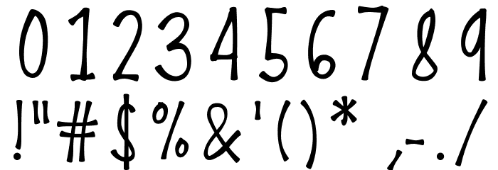 MixBamboo Font OTHER CHARS