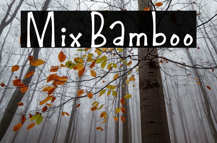 MixBamboo Font examples