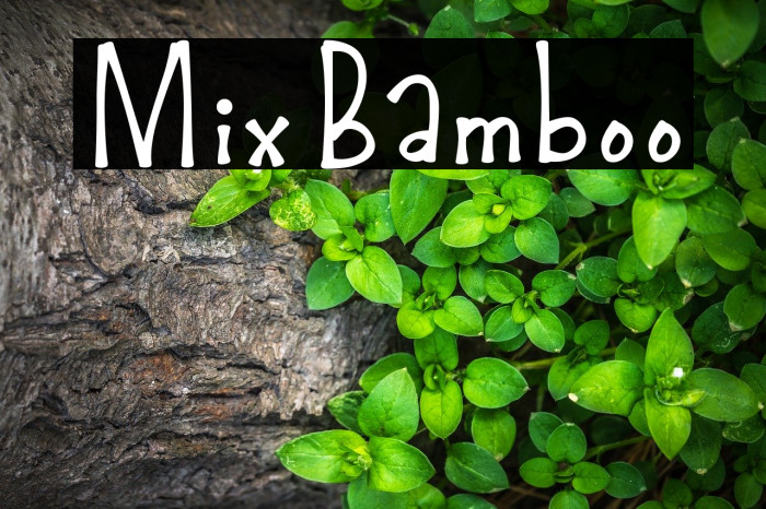 MixBamboo Font examples