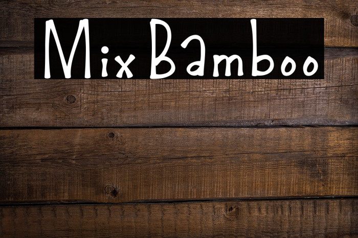 MixBamboo Font examples