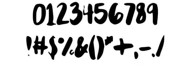 MixBrush Font OTHER CHARS