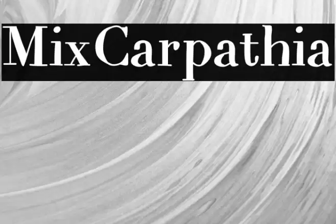 MixCarpathia Font examples