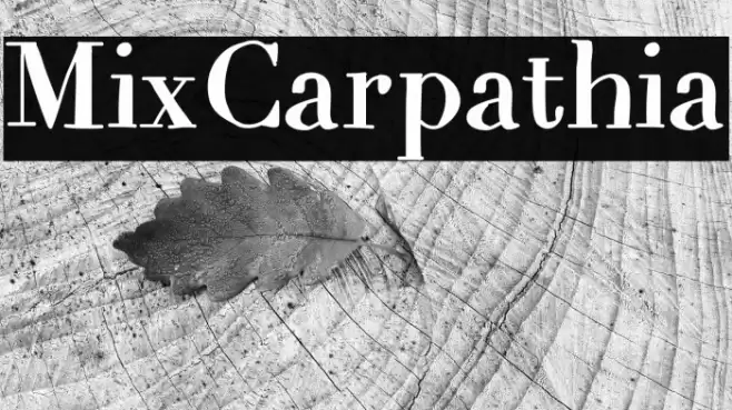 MixCarpathia Font examples