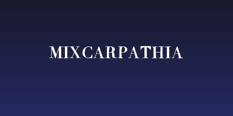 MixCarpathia Social Header