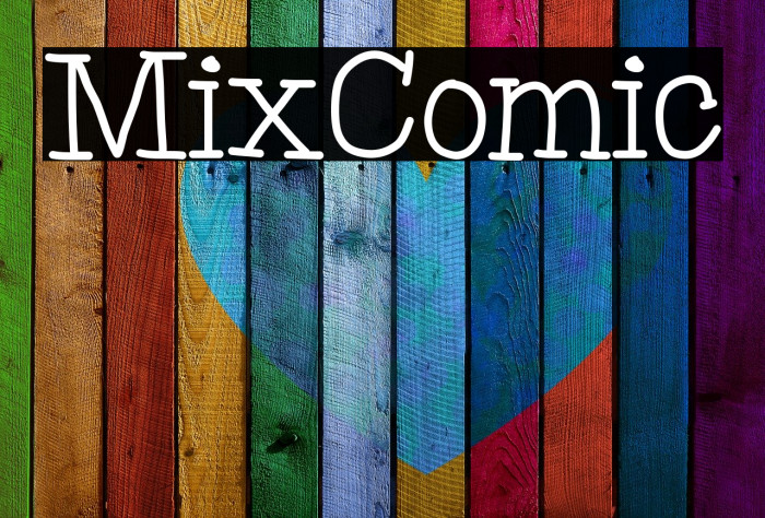MixComic Font examples