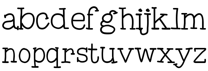 MixComic Font LOWERCASE