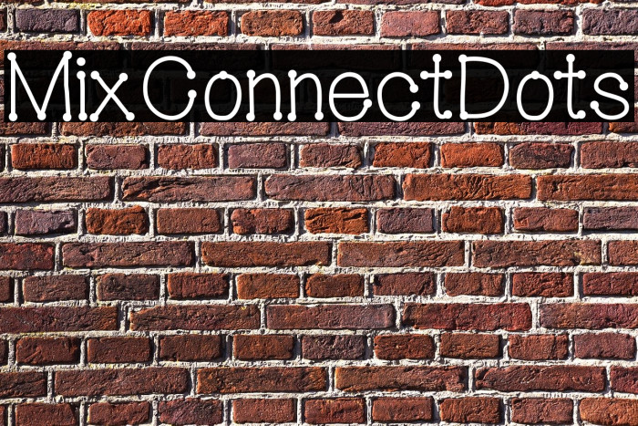 MixConnectDots Font examples