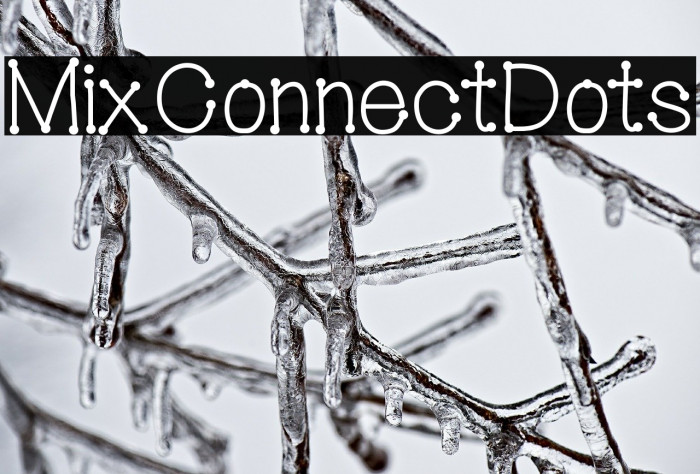MixConnectDots Font examples