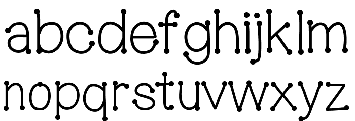 MixConnectDots Font LOWERCASE