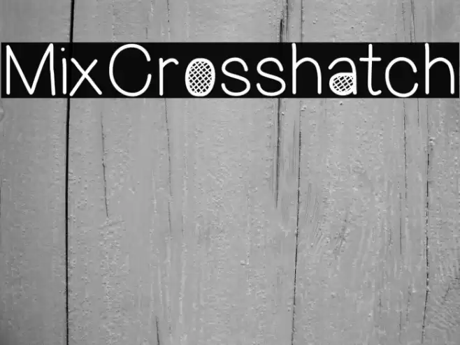 MixCrosshatch Font examples
