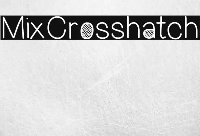 MixCrosshatch Font examples