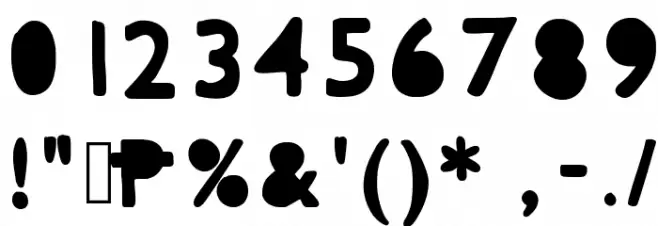 MixCutOuts Font OTHER CHARS