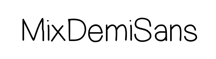 MixDemiSans Font